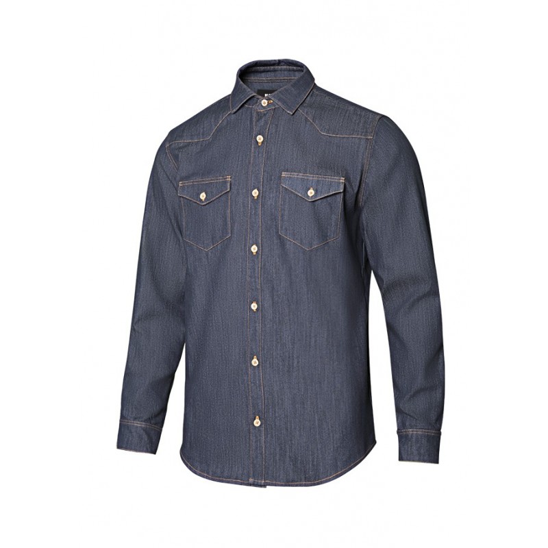 CAMISA DENIM MANGA LARGA HOMBRE