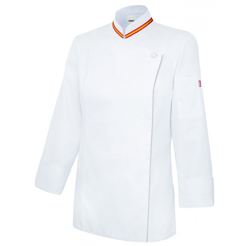 CHAQUETA COCINA MANGA LARGA MUJER